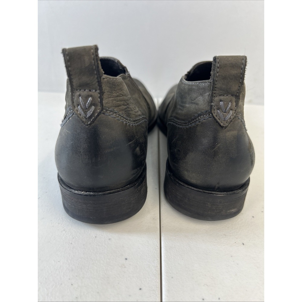 John Varvatos Gray Leather Low Chelsea Shoes Pull On Men's Size 8.5M - Picture 7 of 11